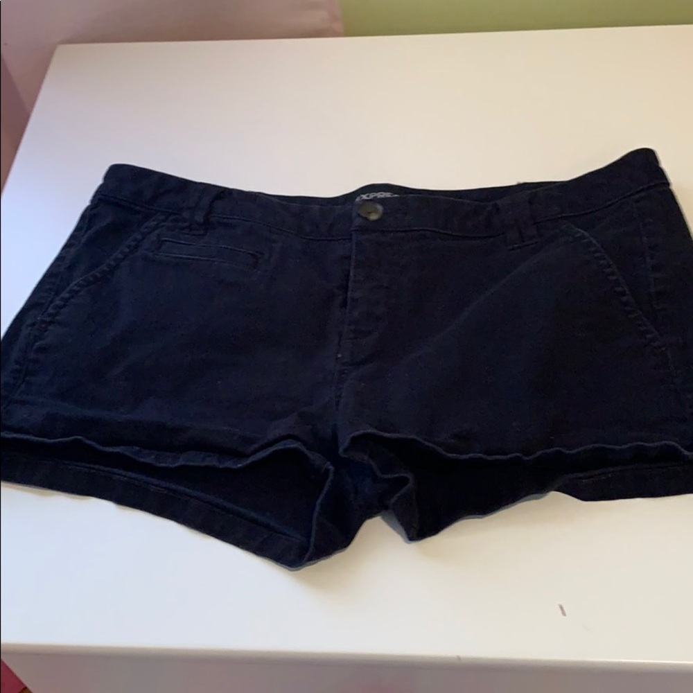 Express black cargo shorts